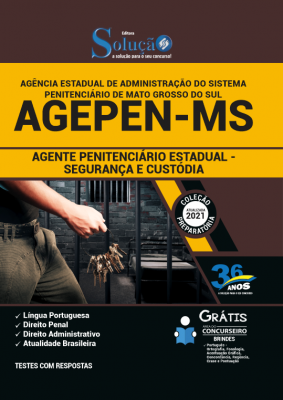 Apostila AGEPEN-MS - Agente Penitenciário Estadual - Segurança e Custódia - Imagem 2