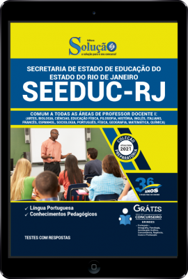 Apostila SEEDUC-RJ em PDF - Comum a Todas as Áreas de Professor Docente I - Imagem 1