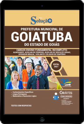 Apostila Prefeitura de Goiatuba - GO em PDF - Ensino Fundamental Incompleto - Imagem 1