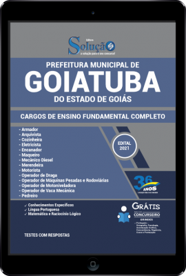 Apostila Prefeitura de Goiatuba - GO em PDF - Ensino Fundamental Completo - Imagem 1