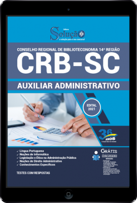 Apostila CRB-SC em PDF - Auxiliar Administrativo - Imagem 1