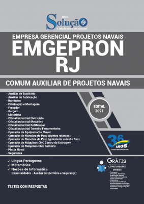 Apostila EMGEPRON-RJ - Comum Auxiliar de Projetos Navais - Imagem 2