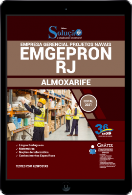 Apostila EMGEPRON-RJ em PDF - Almoxarife - Imagem 1