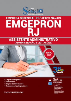 Apostila EMGEPRON-RJ - Assistente Administrativo (Administração e Licitações) - Imagem 2