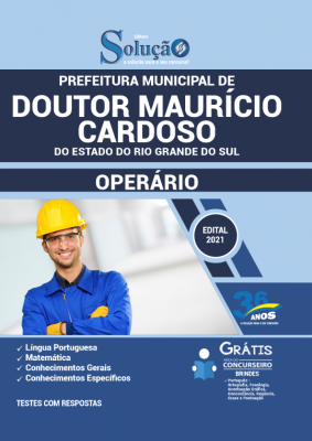 Apostila Prefeitura de Doutor Maurício Cardoso - RS - Operário - Imagem 2