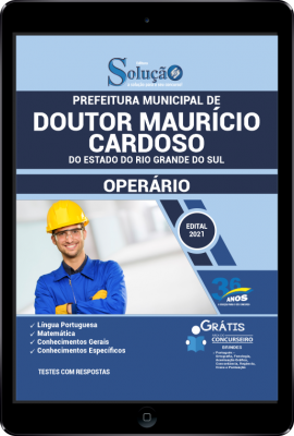 Apostila Prefeitura de Doutor Maurício Cardoso - RS em PDF - Operário - Imagem 1