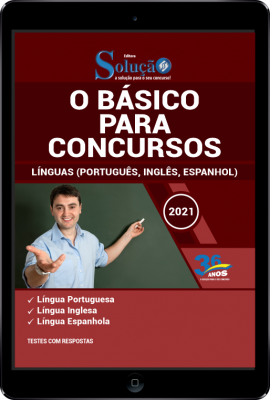 Apostila O Básico para Concursos - Línguas (Português, Inglês e Espanhol) em PDF - Imagem 1