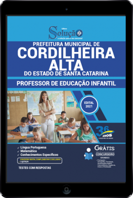 Apostila Prefeitura de Cordilheira Alta - SC em PDF - Professor de Educação Infantil - Imagem 1