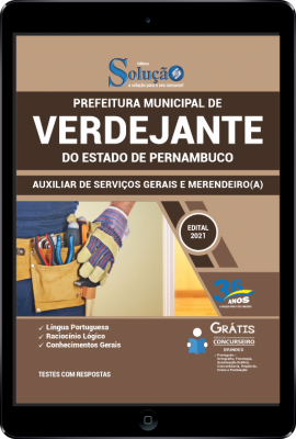 Apostila Prefeitura de Verdejante - PE em PDF - Auxiliar de Serviços Gerais e Merendeiro(a) - Imagem 1