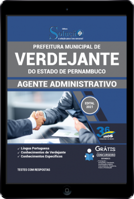 Apostila Prefeitura de Verdejante - PE em PDF - Agente Administrativo - Imagem 1