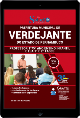 Apostila Prefeitura de Verdejante - PE em PDF - Professor (1º/5ª Ano Ensino Infantil) e EJA (1ª e 2ª Fases) - Imagem 1