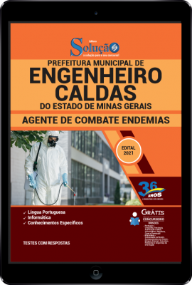 Apostila Prefeitura Engenheiro Caldas - MG em PDF - Agente de Combate Endemias - Imagem 1