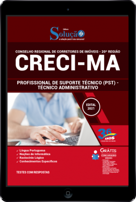 Apostila CRECI-MA em PDF - Profissional de Suporte Técnico (PST) - Técnico Administrativo - Imagem 1