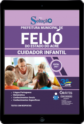 Apostila Prefeitura de Feijó - AC em PDF - Cuidador Infantil - Imagem 1