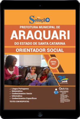 Apostila Prefeitura de Araquari - SC em PDF - Orientador Social - Imagem 1