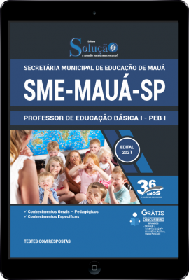 Apostila SME Mauá - SP em PDF - Professor de Educação Básica I - PEB I - Imagem 1