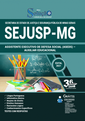 Apostila SEJUSP-MG - Assistente Executivo de Defesa Social (ASEDS) - Auxiliar Educacional - Imagem 2