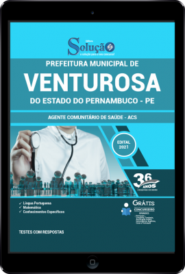 Apostila Prefeitura de Venturosa - PE em PDF - Agente Comunitário de Saúde - ACS - Imagem 1