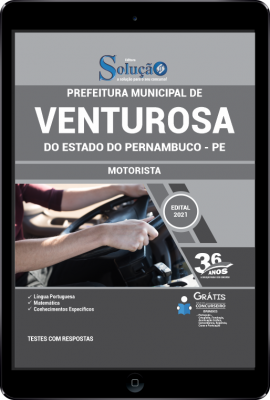 Apostila Prefeitura de Venturosa - PE em PDF - Motorista - Imagem 1