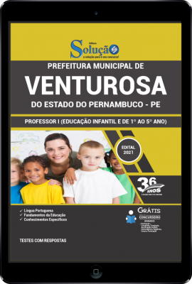 Apostila Prefeitura de Venturosa - PE em PDF - Professor I (Educação Infantil e de 1º ao 5º ano) - Imagem 1