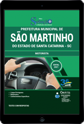 Apostila Prefeitura de São Martinho - SC em PDF - Motorista - Imagem 1