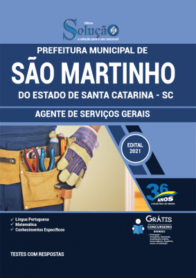 Apostila Prefeitura de São Martinho - SC - Agente de Serviços Gerais - Imagem 2