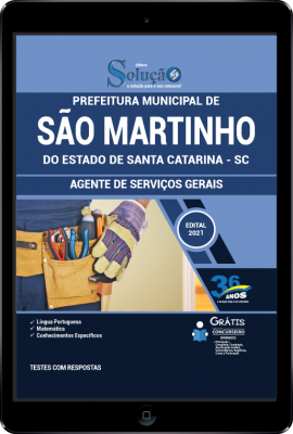 Apostila Prefeitura de São Martinho - SC em PDF - Agente de Serviços Gerais - Imagem 1