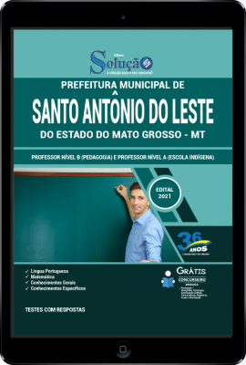 Apostila Prefeitura de Santo Antônio do Leste - MT em PDF - Professor - Nível B (Pedagogia) e Professor Nível A (Escola Indígena) - Imagem 1