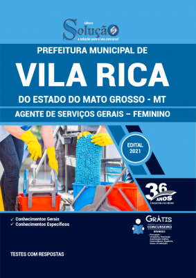 Apostila Prefeitura de Vila Rica - MT - Agente de Serviços Gerais - Feminino - Imagem 2