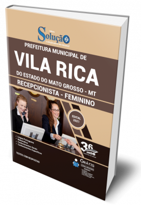 Apostila Prefeitura de Vila Rica - MT - Recepcionista - Feminino - Imagem 1