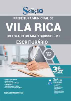 Apostila Prefeitura de Vila Rica - MT - Escriturário - Imagem 2