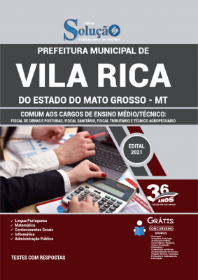 Apostila Prefeitura de Vila Rica - MT - Comum aos Cargos de Ensino Médio/Técnico - Imagem 2