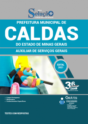 Apostila Prefeitura de Caldas - MG - Auxiliar de Serviços Gerais - Imagem 2