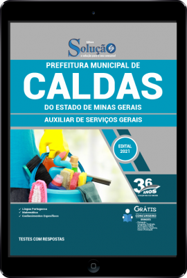 Apostila Prefeitura de Caldas - MG em PDF - Auxiliar de Serviços Gerais - Imagem 1