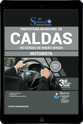 Apostila Prefeitura de Caldas - MG em PDF - Motorista - Imagem 1