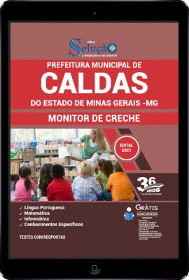 Apostila Prefeitura de Caldas - MG em PDF - Monitor de Creche - Imagem 1