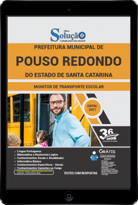 Apostila Prefeitura de Pouso Redondo - SC em PDF - Monitor de Transporte Escolar - Imagem 1