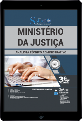 Apostila Ministério da Justiça em PDF - Analista Técnico Administrativo - Imagem 1