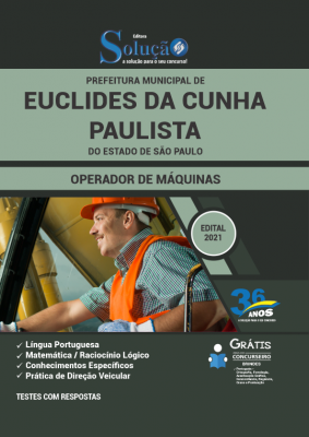 Apostila Prefeitura de Euclides da Cunha Paulista - SP - Operador de Máquinas - Imagem 2