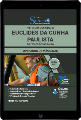 Apostila Prefeitura de Euclides da Cunha Paulista - SP em PDF - Operador de Máquinas - Imagem 1