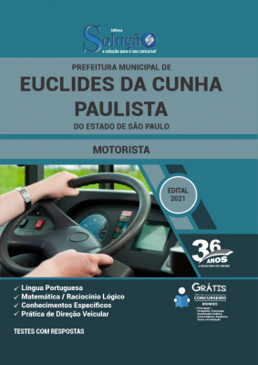 Apostila Prefeitura de Euclides da Cunha Paulista - SP - Motorista - Imagem 2