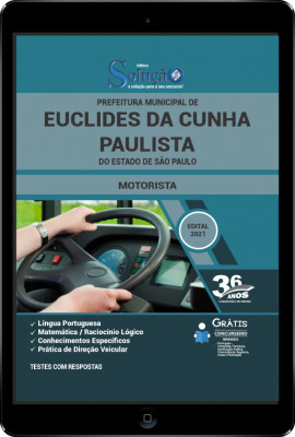 Apostila Prefeitura de Euclides da Cunha Paulista - SP em PDF - Motorista - Imagem 1