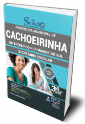 Capa Apostila Prefeitura de Cachoeirinha - RS - Secretário de Escola