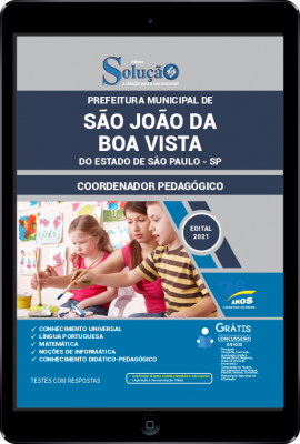 Apostila Prefeitura de São João da Boa Vista - SP em PDF - Coordenador Pedagógico - Imagem 1