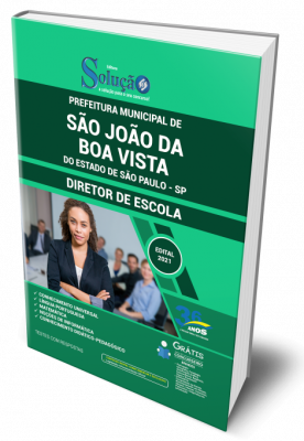 Apostila Prefeitura de São João da Boa Vista - SP - Diretor de Escola