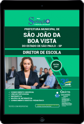 Apostila Prefeitura de São João da Boa Vista - SP em PDF - Diretor de Escola - Imagem 1