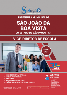 Apostila Prefeitura de São João da Boa Vista - SP - Vice-Diretor de Escola - Imagem 2