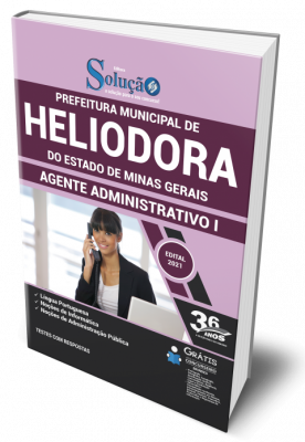 Apostila Prefeitura de Heliodora - MG - Agente Administrativo I - Imagem 1