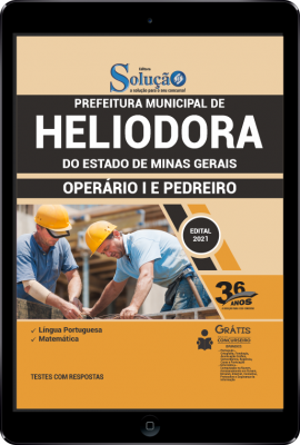 Apostila Prefeitura de Heliodora - MG em PDF - Operário I e Pedreiro - Imagem 1