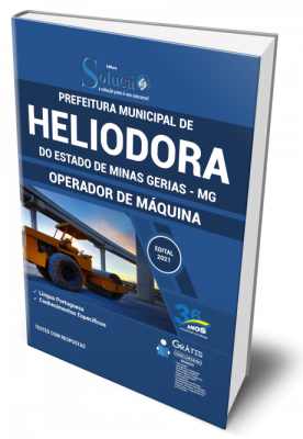 Apostila Prefeitura de Heliodora - MG - Operador de Máquina - Imagem 1